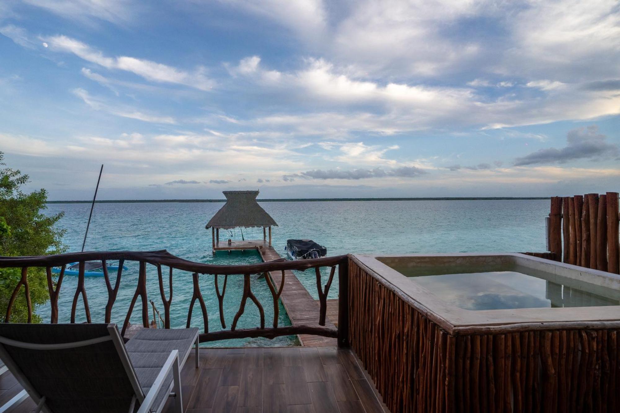 Xoot Kaana Villa Vista Laguna Bacalar Exteriör bild